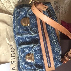 Louis Vuitton denim handbag